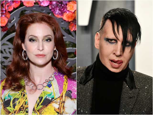 <p>Esme Bianco and Marilyn Manson</p>