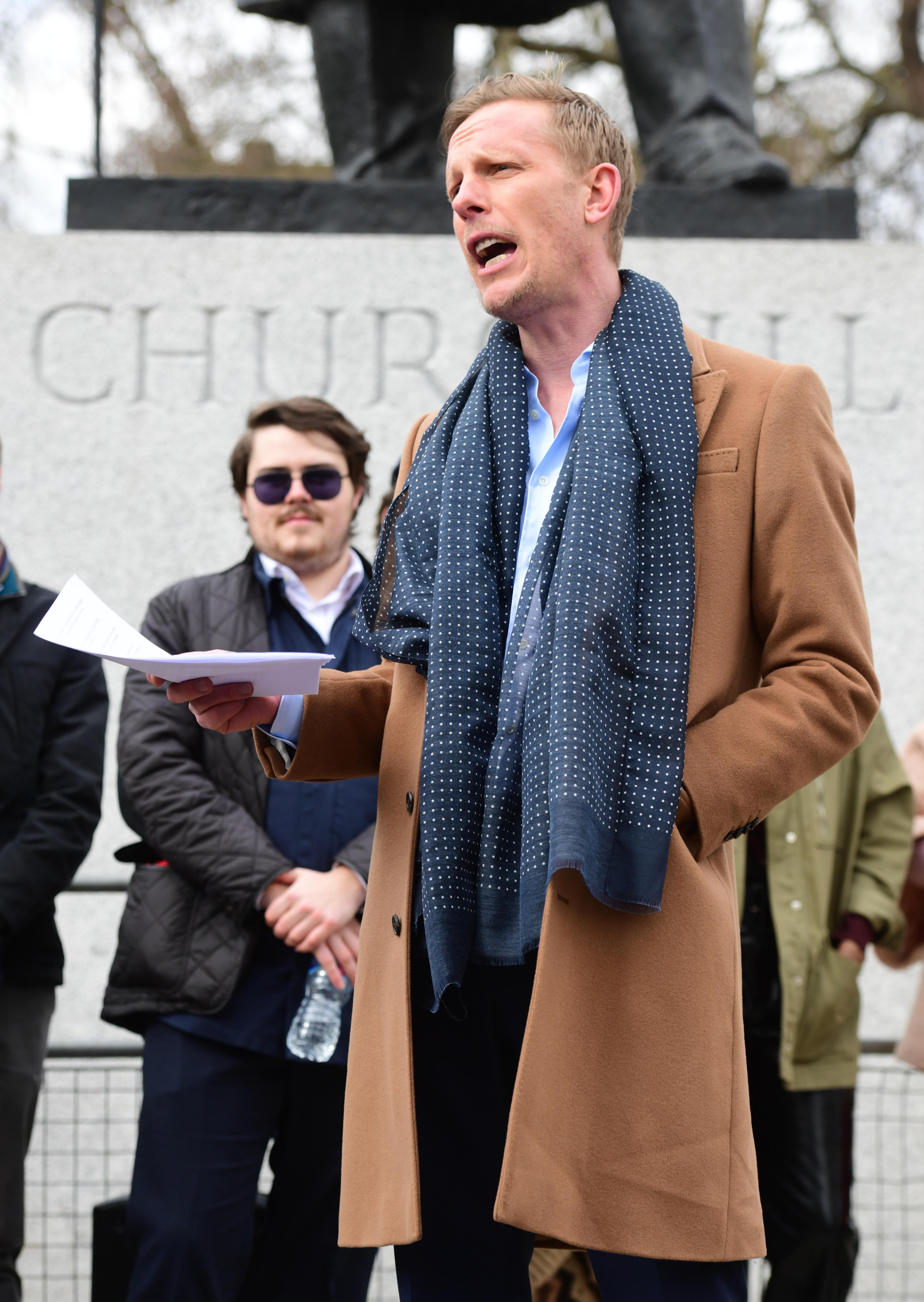 Leader of the Reclaim Party Laurence Fox says he is not racist (Ian West/PA)