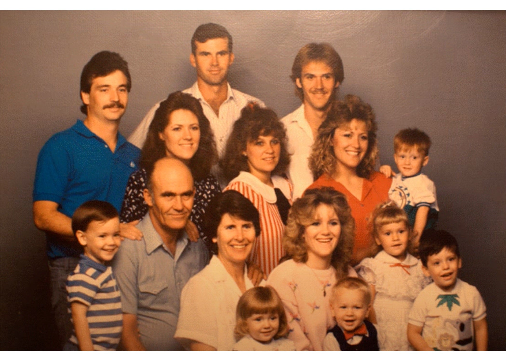 The Stayners in a family photo taken in the 1980s