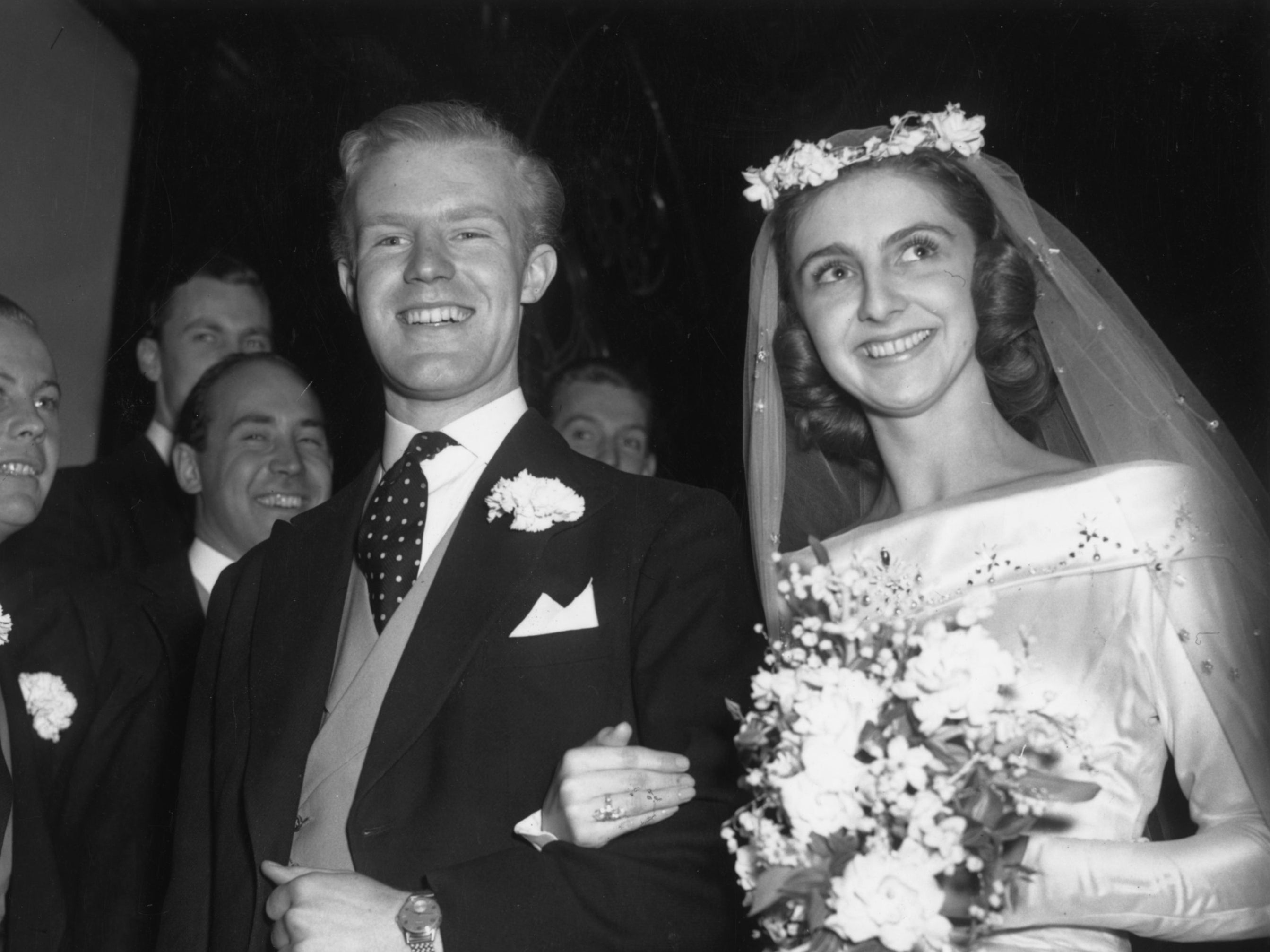 Jane Sheffield marries Jocelyn Stevens in June 1956