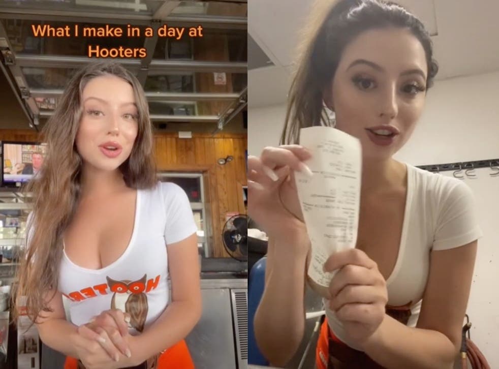 Hooters waitress reveals how much she earns in tips: 'That's it, I'm  applying' | The Independent