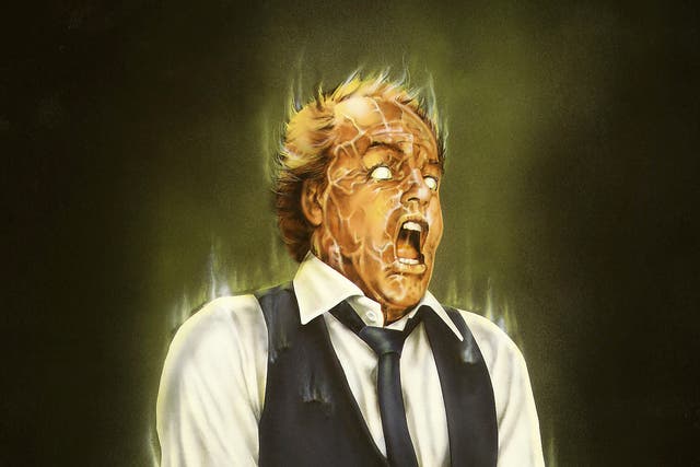 <p>Poster artwork for David Cronenberg’s iconic body horror film ‘Scanners’ (1980)</p>