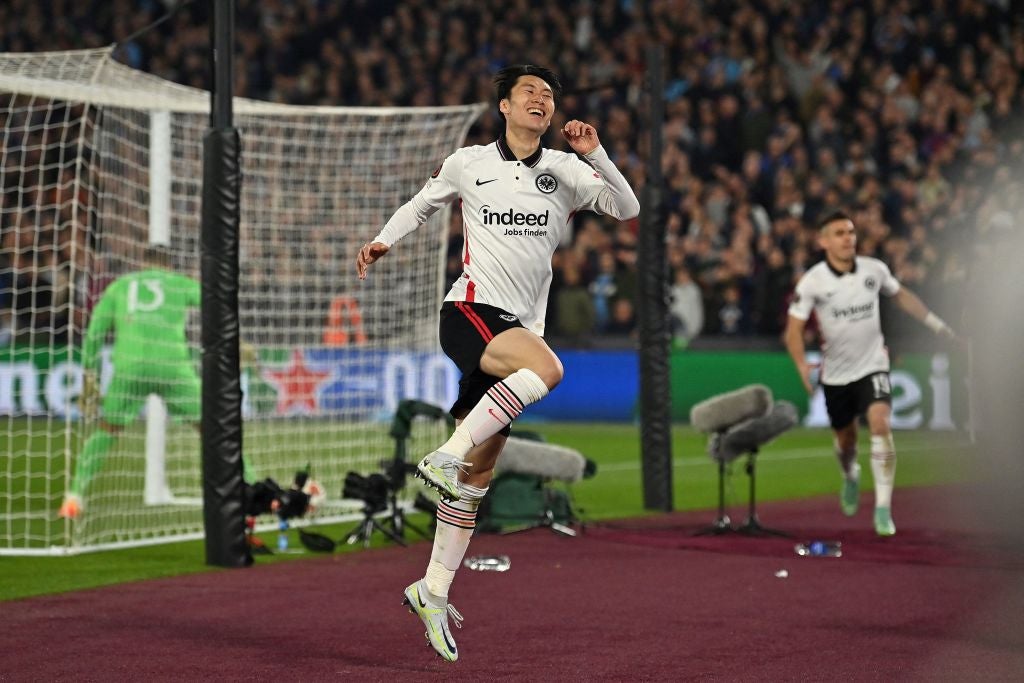 West Ham vs Frankfurt LIVE: Europa League latest score and updates after Daichi Kamada goal