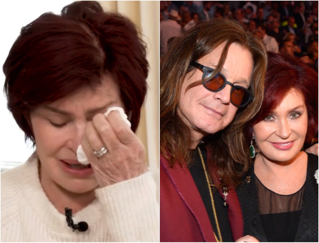 Sharon Osbourne tearfully reveals Ozzy’s COVID diagnosis