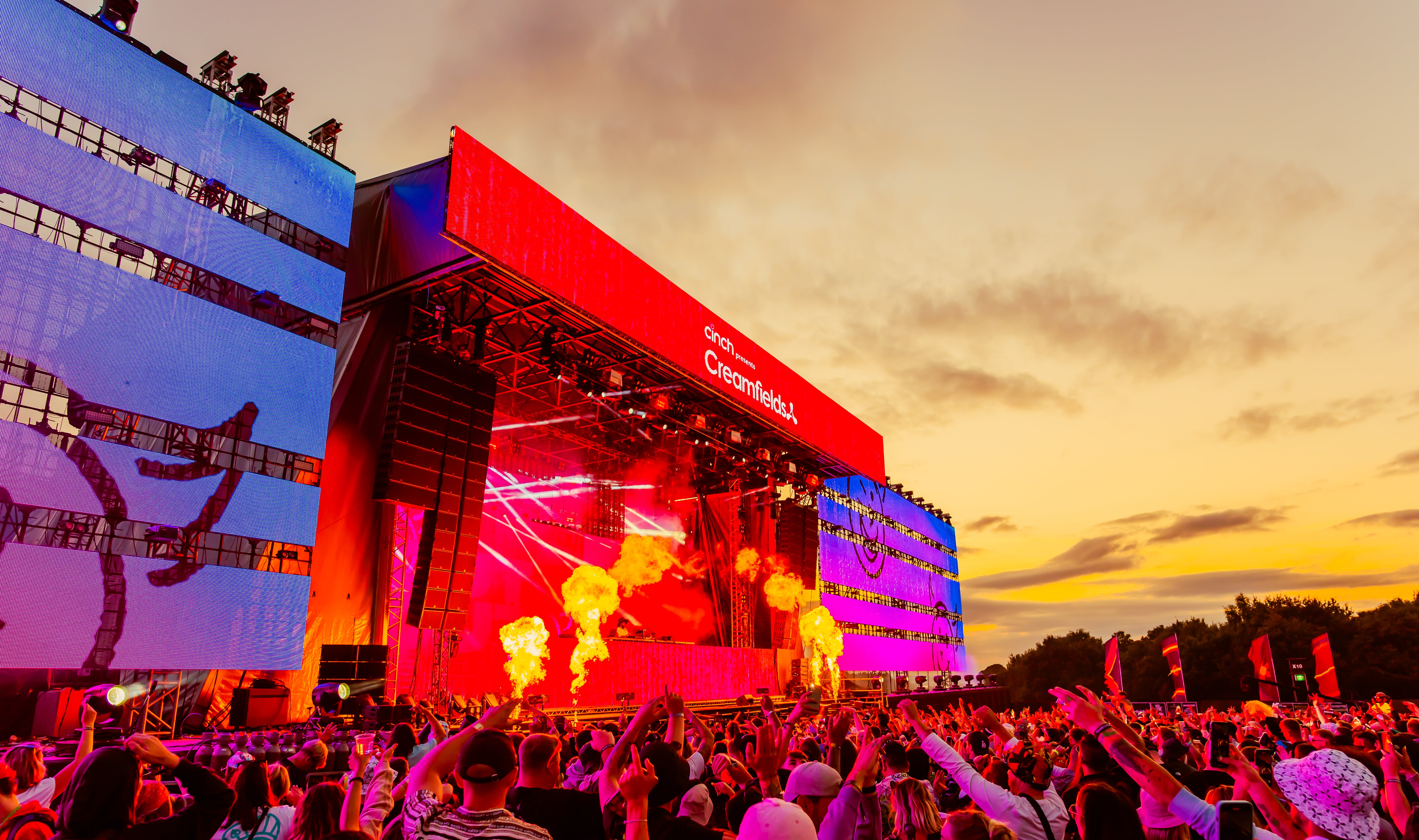 The annual Creamfields festival is the biggest event in Cheshire