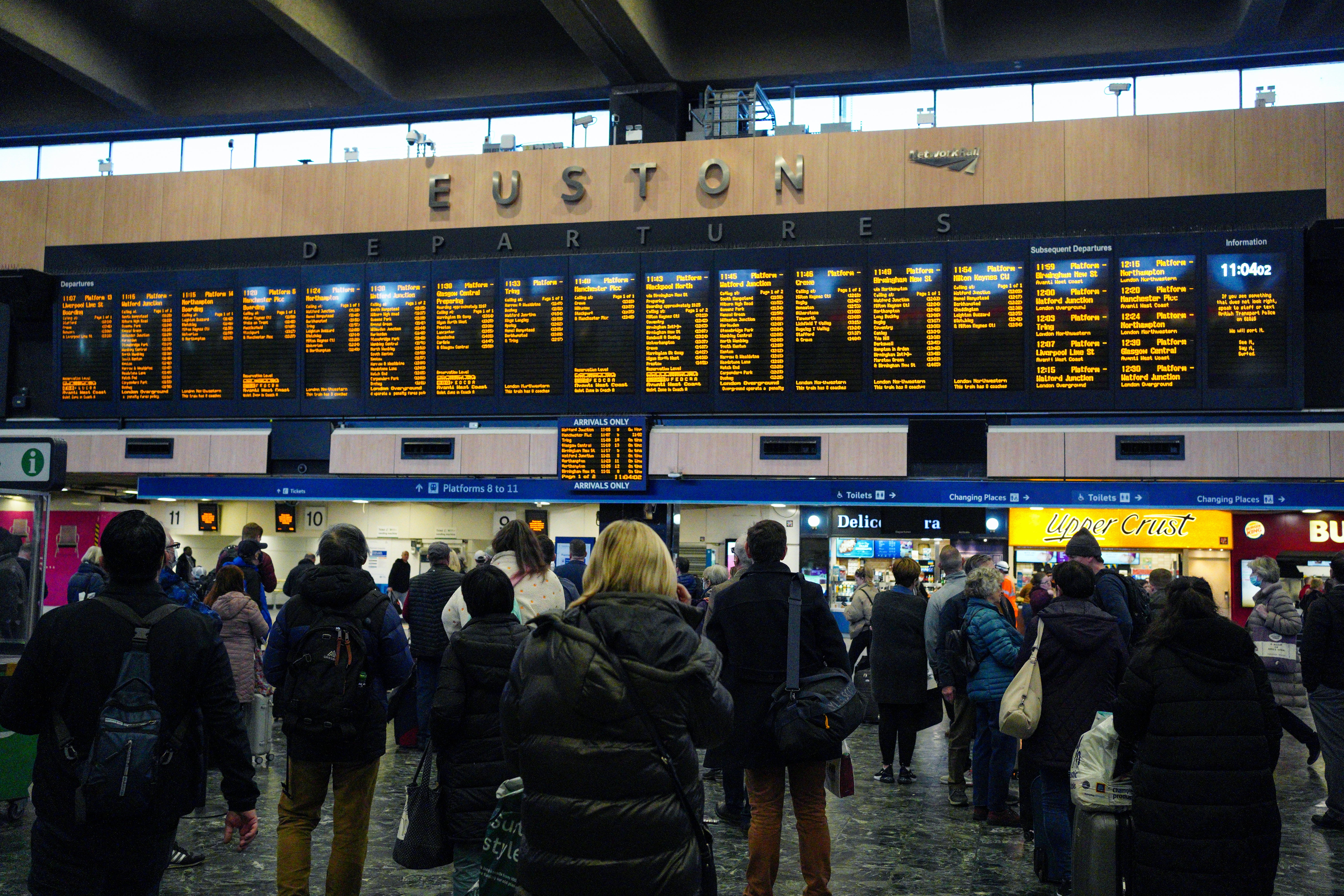 No trains will run between London Euston and Milton Keynes (Peter Byrne/PA)