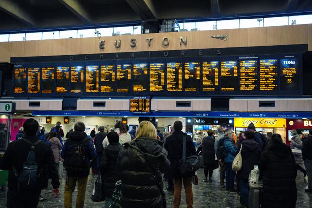 <p>Euston will be open as usual on Friday (Peter Byrne/PA)</p>