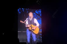 ‘They said get back, we got back. It feels cool’: Sir Paul McCartney duets with John Lennon during historic Spokane show