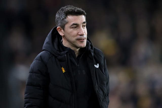 Bruno Lage has urged Wolves to give one last push for European qualification (Issac Parkin/PA)