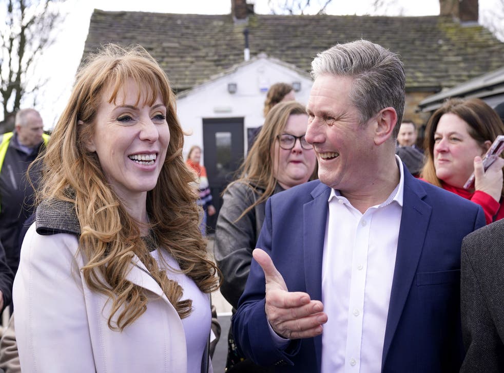 Labour leader Sir Keir Starmer and deputy leader Angela Rayner were both at the event in April 2021 (Danny Lawson/PA)