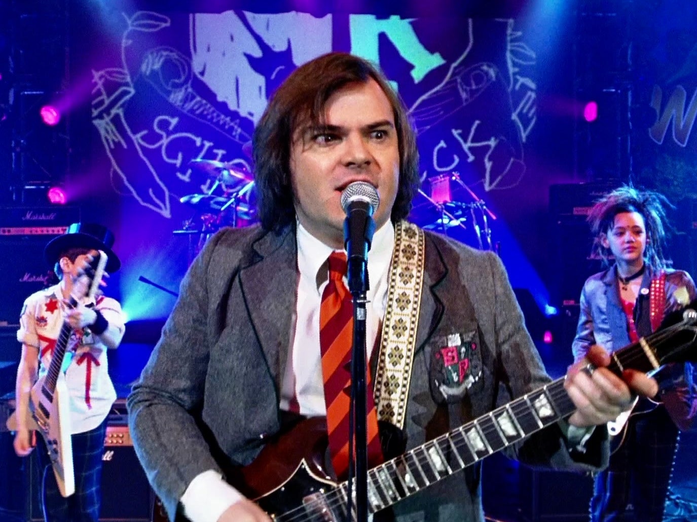 Jack Black in ‘School of Rock’, which is being removed from Netflix