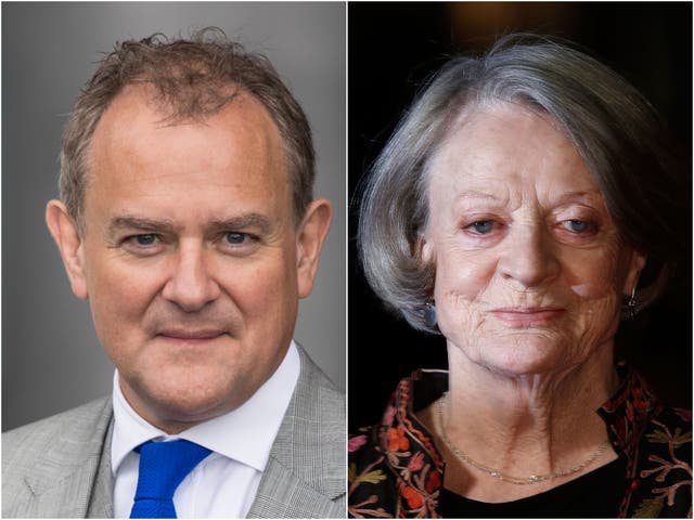 <p>Downton Abbey stars Hugh Bonneville and Maggie Smith</p>