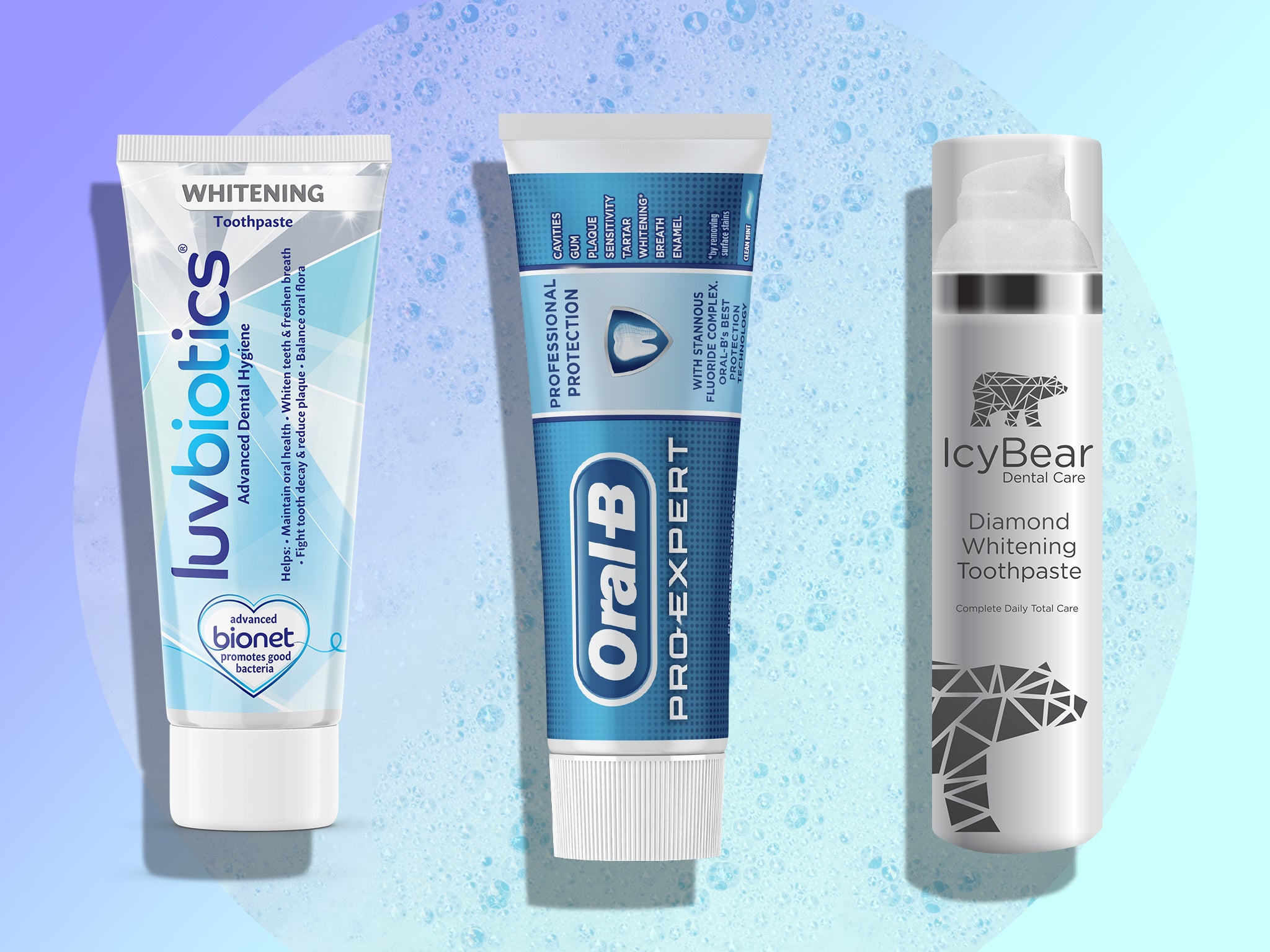 five toothpaste brands