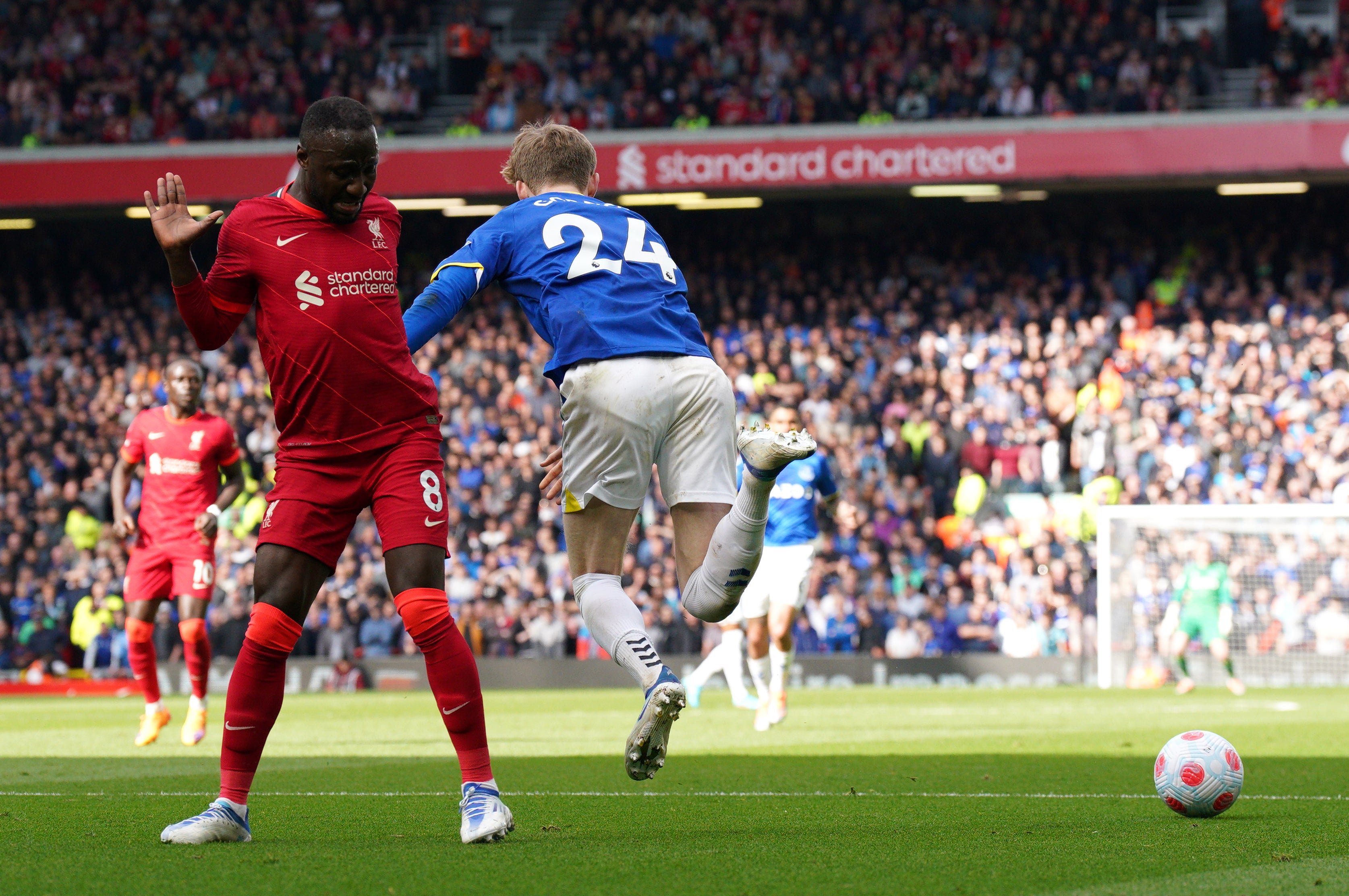 Everton manager Frank Lampard has defended forward Anthony Gordon over criticism he dives (Peter Byrne/PA)