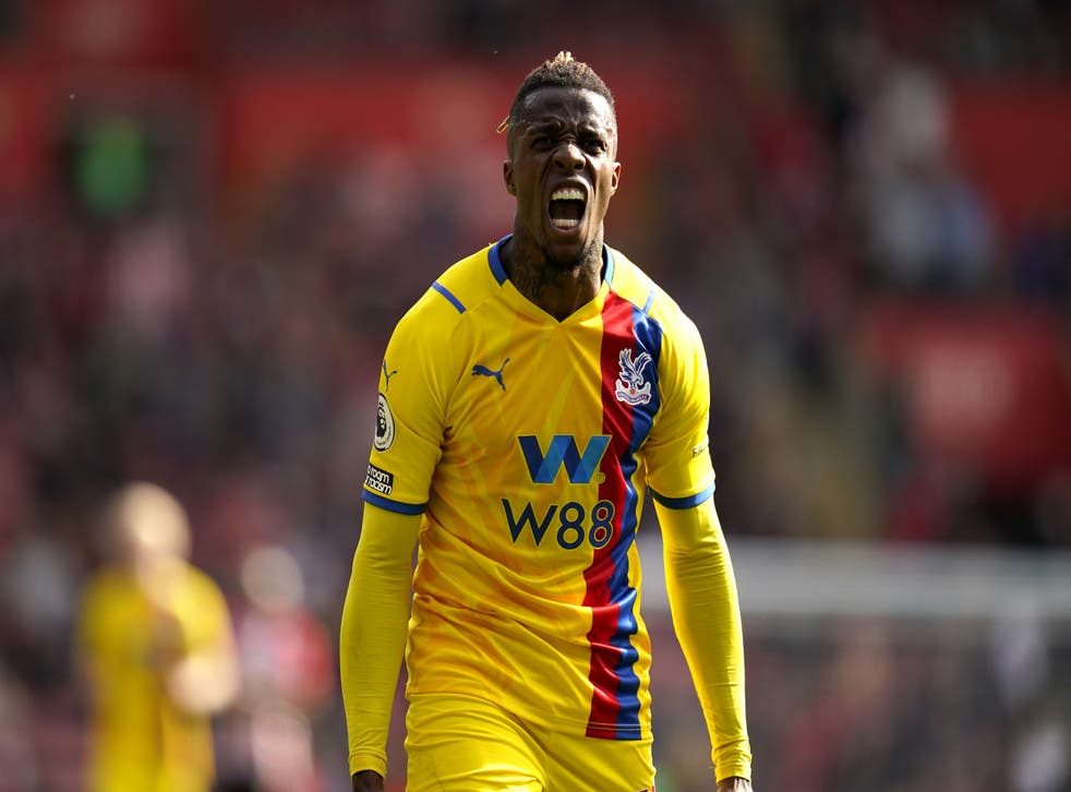 Wilfried Zaha won it at the death for Palace (Andrew Matthews/PA)