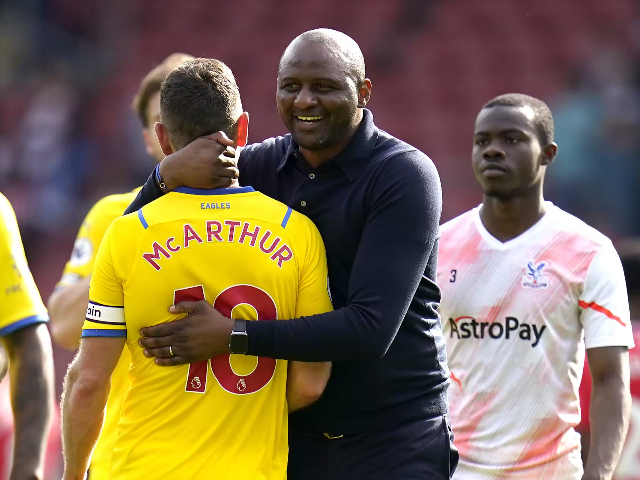 Patrick Vieira praises Crystal Palace character after comeback win - The Independent