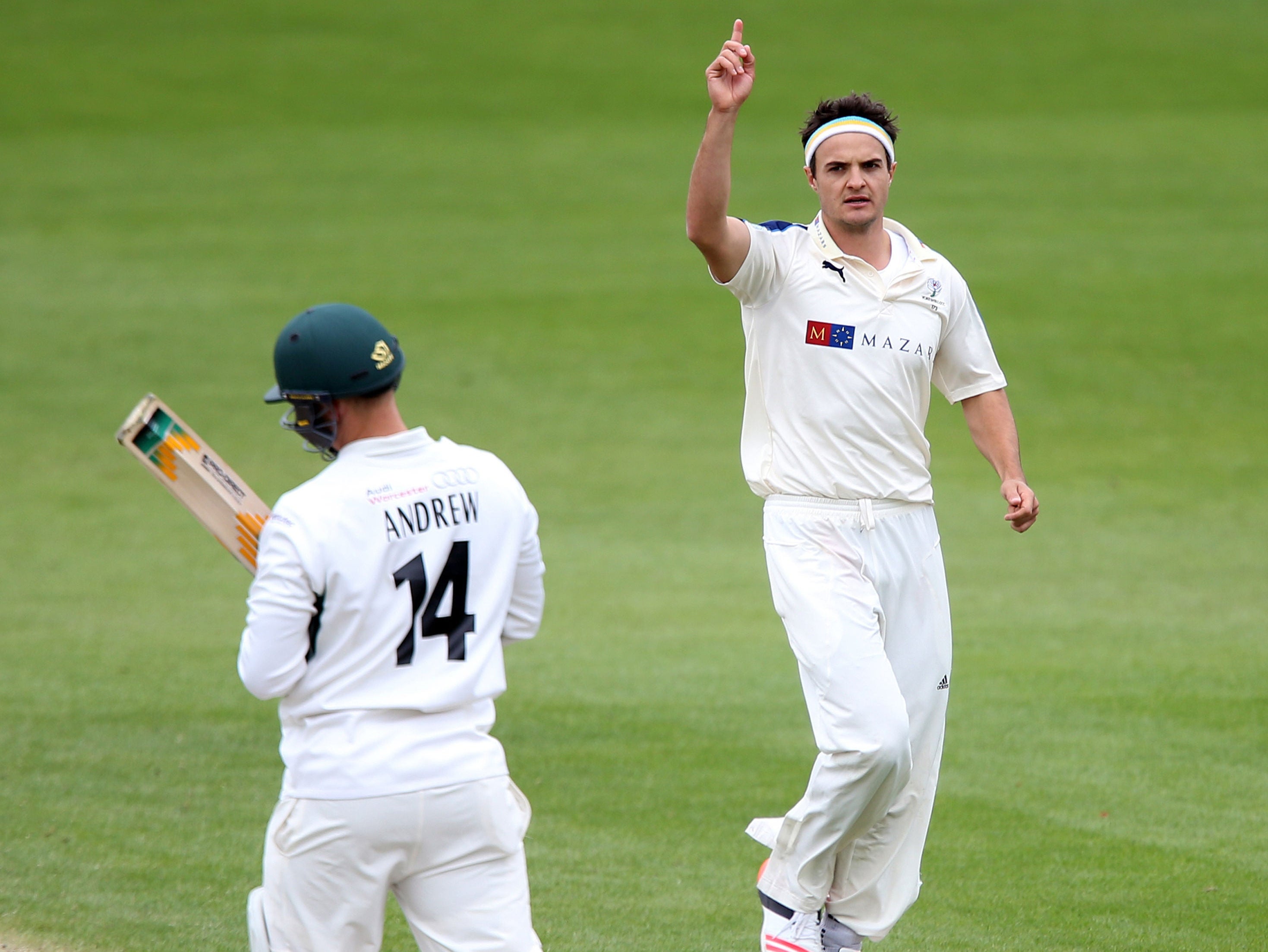 Jack Brooks was among the wickets for Somerset (Simon Cooper/PA)
