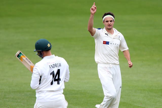 Jack Brooks was among the wickets for Somerset (Simon Cooper/PA)