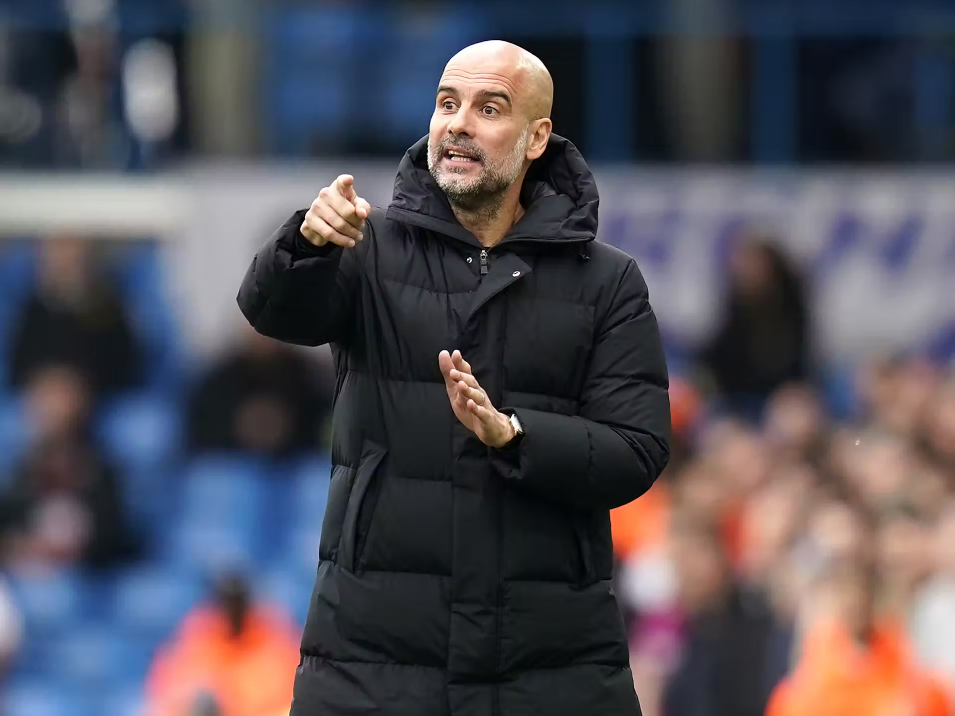 Manchester City manager Pep Guardiola saw his side return to the top of the Premier League (Danny Lawson/PA)