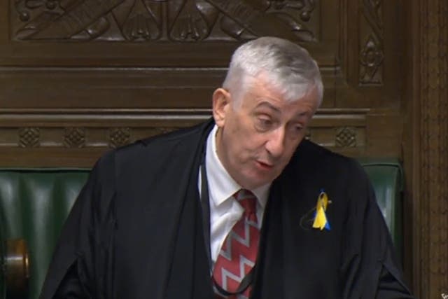 Speaker of the House of Commons Sir Lindsay Hoyle (House of Commons/PA)