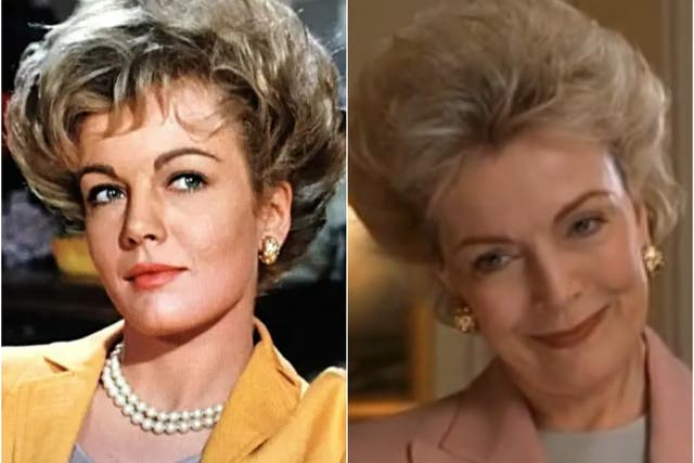<p>Joanna Barnes in the two versions of ‘The Parent Trap’ </p>