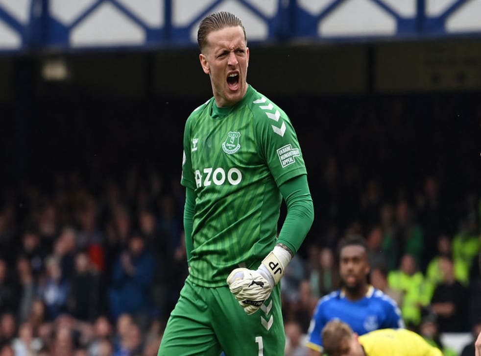 <p>Jordan Pickford rescued Everton with a series of stunning saves </p>