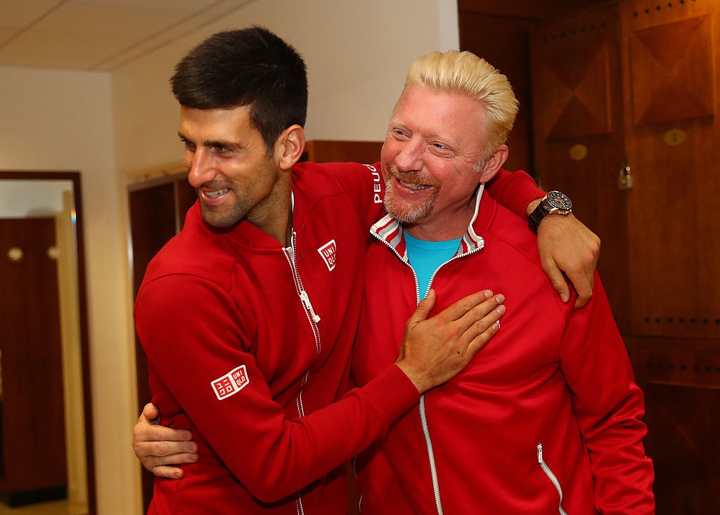 Djokovic won the French Open while Becker was his coach
