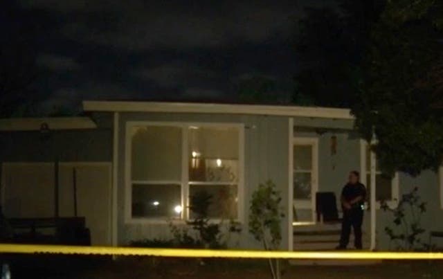 <p>Crime scene tape and police on the scene of Thursday’s fatal shooting</p>