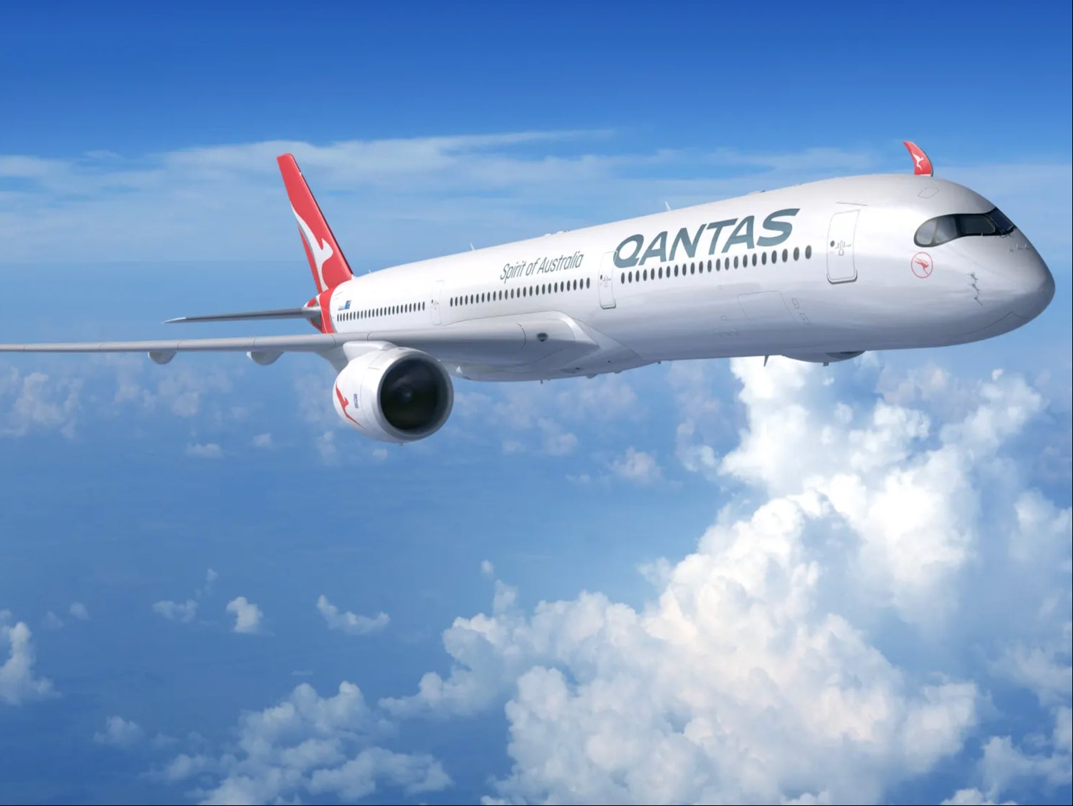 Long haul: Artist’s impression of Qantas Airbus A350-1000 jet