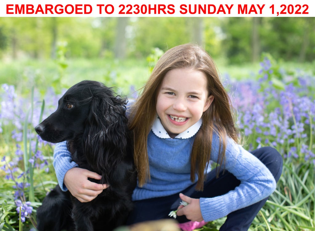 Picture released of Princess Charlotte and pet dog Orla to mark seventh birthday