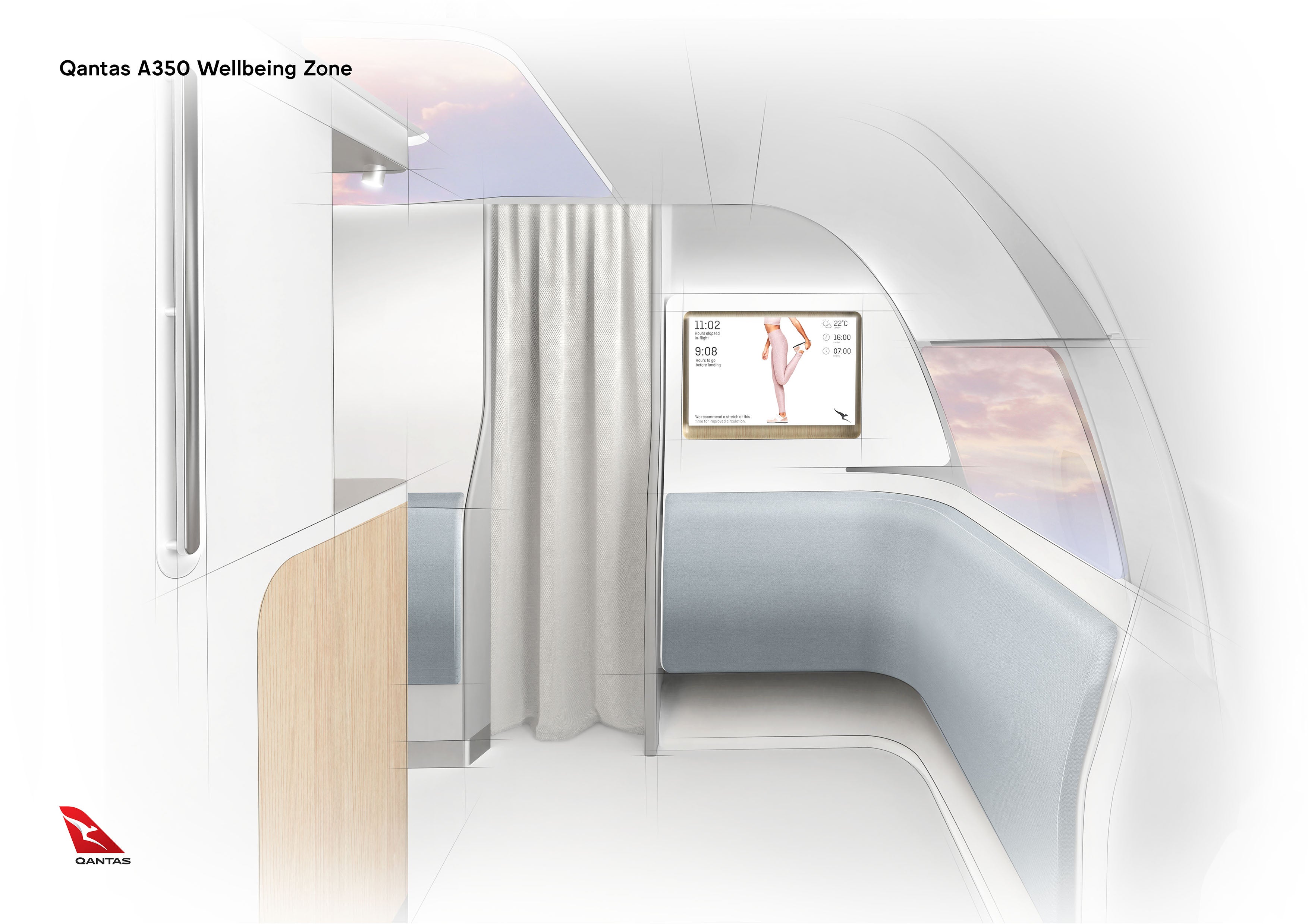 More than 40 per cent of the cabin will be dedicated to premium seating, and there will be a ‘Wellbeing Zone’