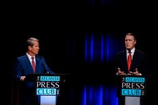 Georgia debates: Perdue runs on election, Kemp pushes record