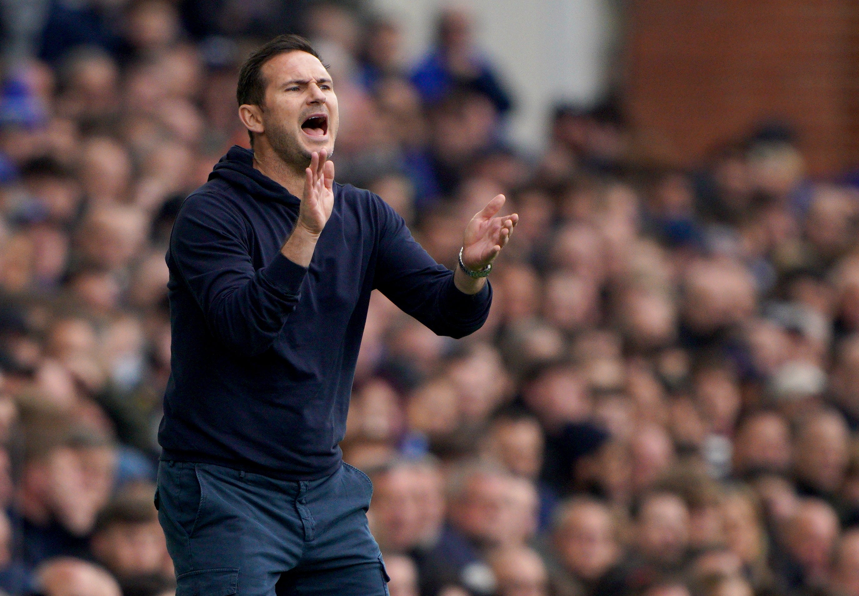 Everton manager Frank Lampard has called for more consistency for their final five games of the season (Peter Byrne/PA)