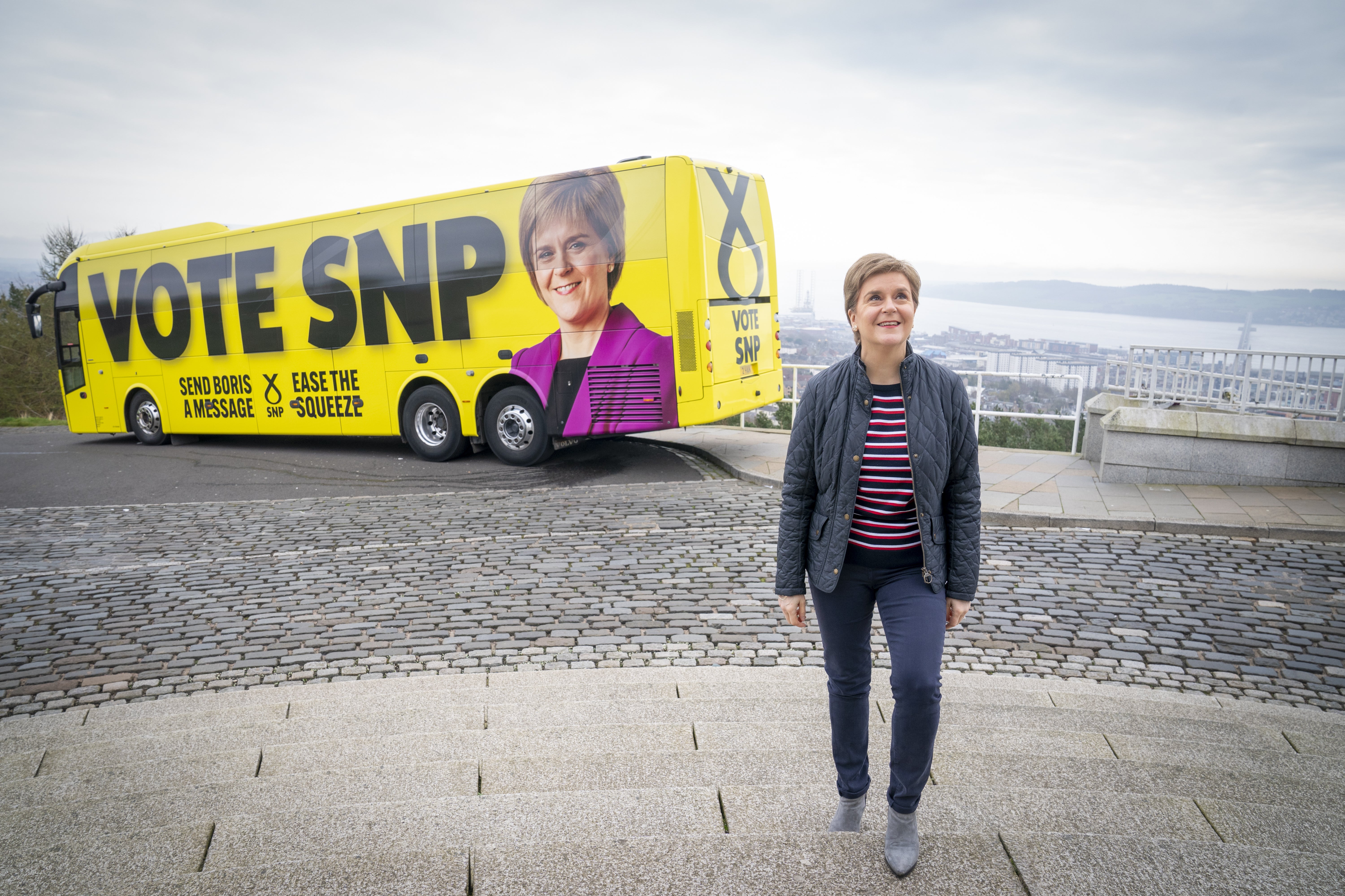 Ms Sturgeon has been on the campaign trail ahead of the council elections (Jane Barlow/PA)