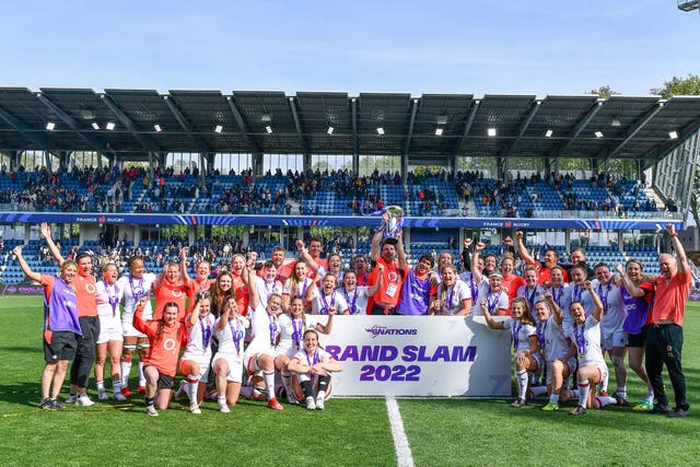 England claimed the Grand Slam by defeating France (PA)