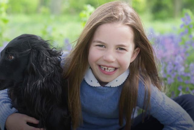 <p>Kensington Palace release photos of Princess Charlotte with family dog to mark 7th birthday</p>