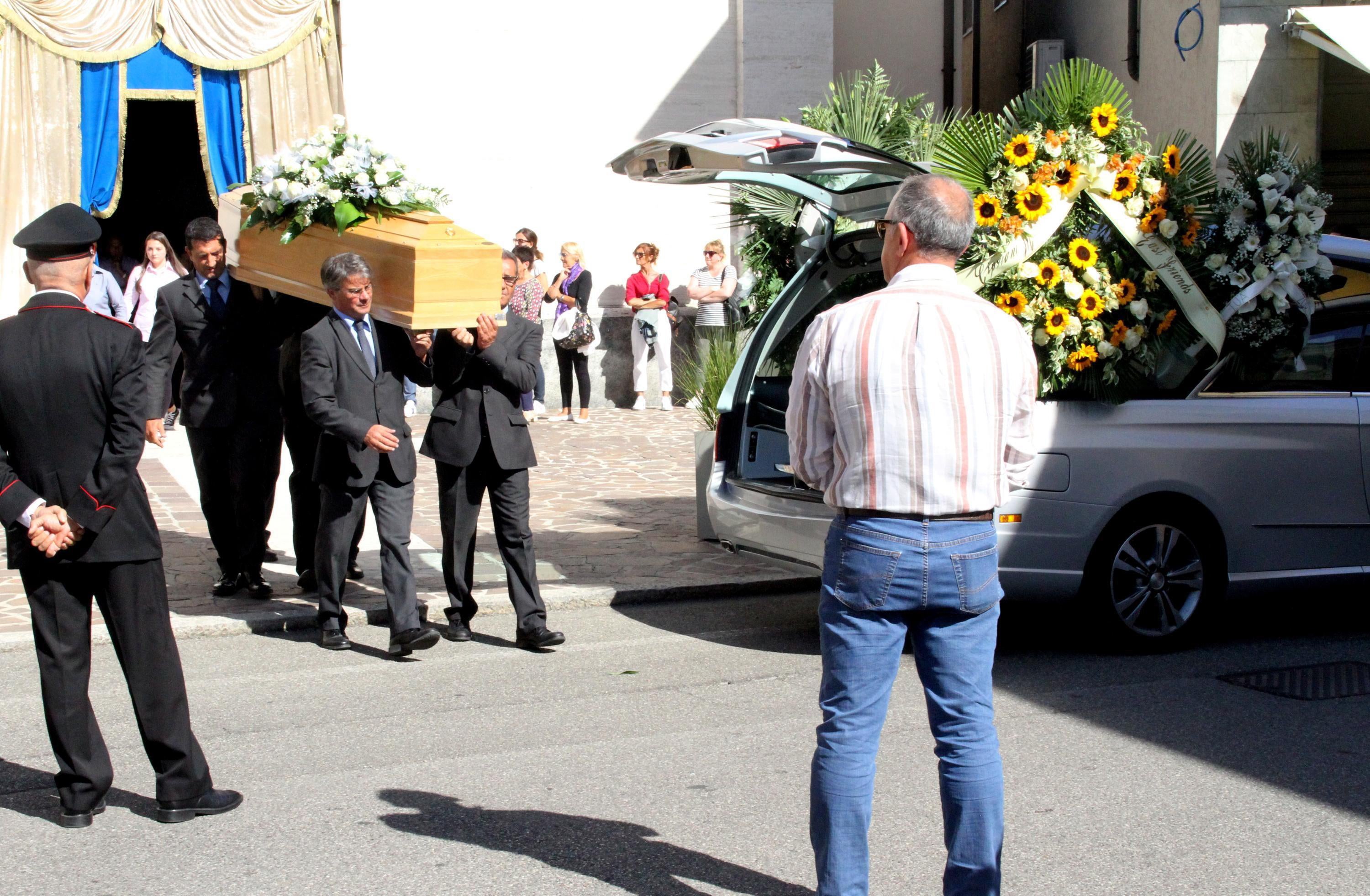 The funeral of Cipriani Dolci chef Andrea Zamperoni in Italy in 2019