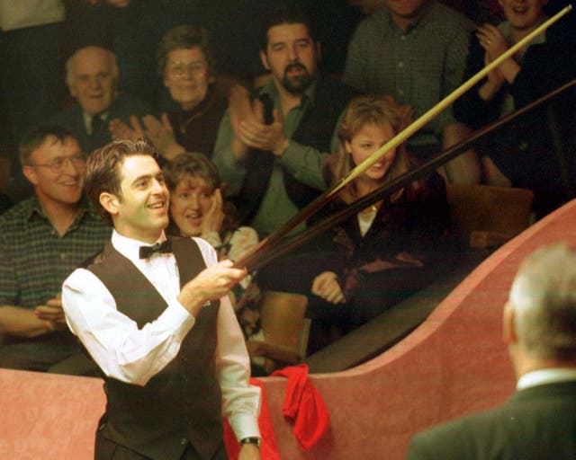 Ronnie O’Sullivan took just over five minutes to complete a 147 break in 1997 (PA)