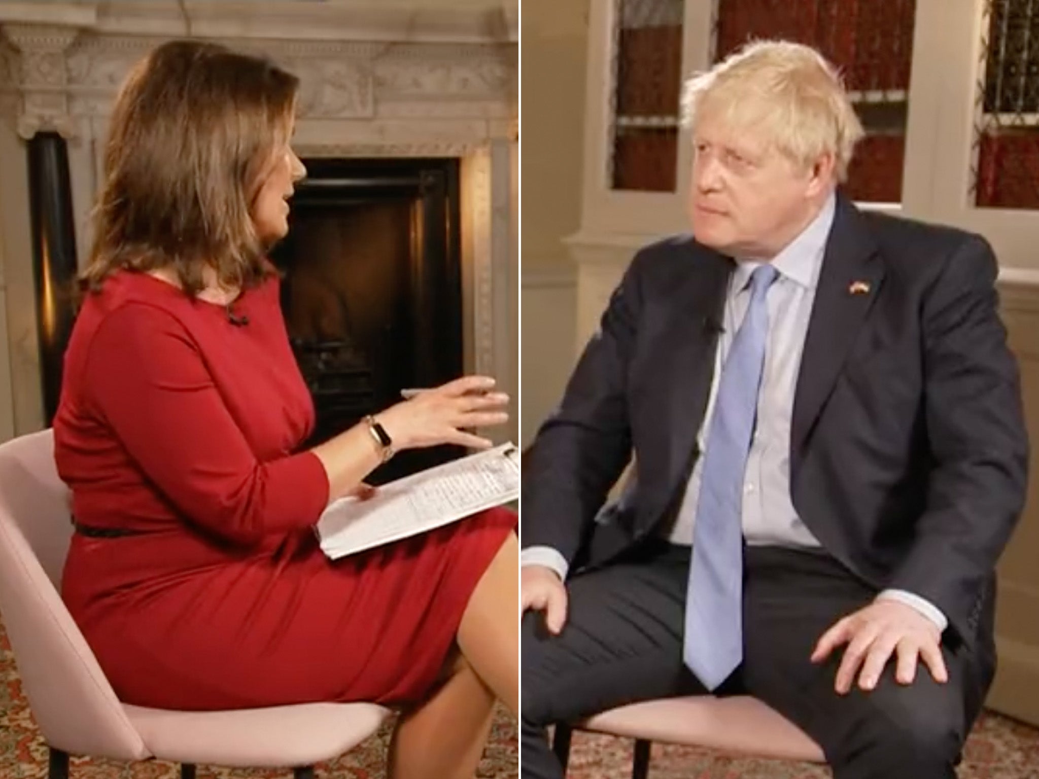 Johnson was interviewed by Reid for ‘Good Morning Britain’