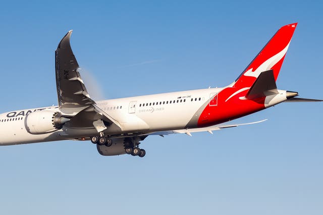 <p>A Qantas Boeing 787</p>