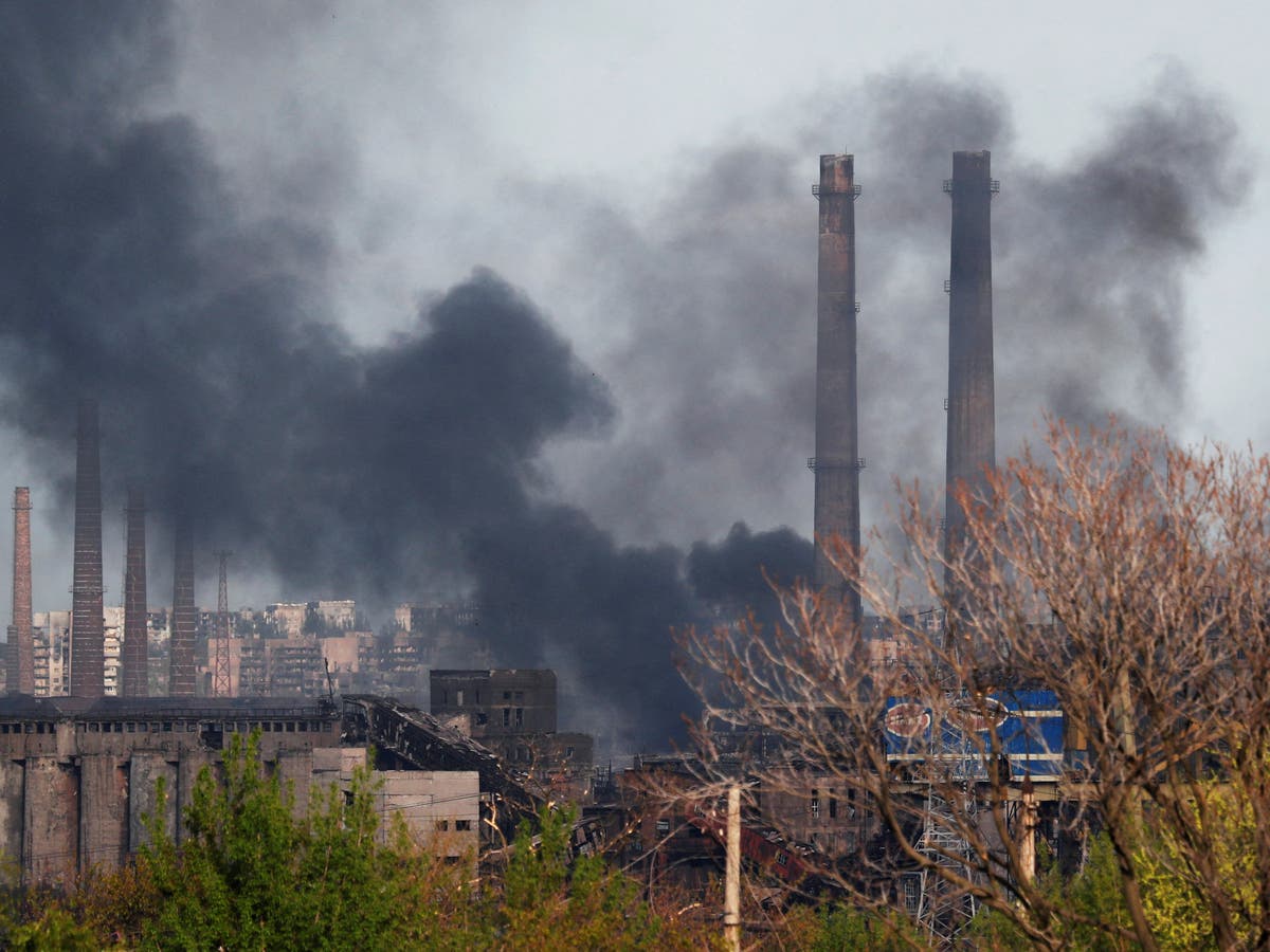 Russia ‘resumes strikes on Mariupol steel plant’ as first civilians evacuated