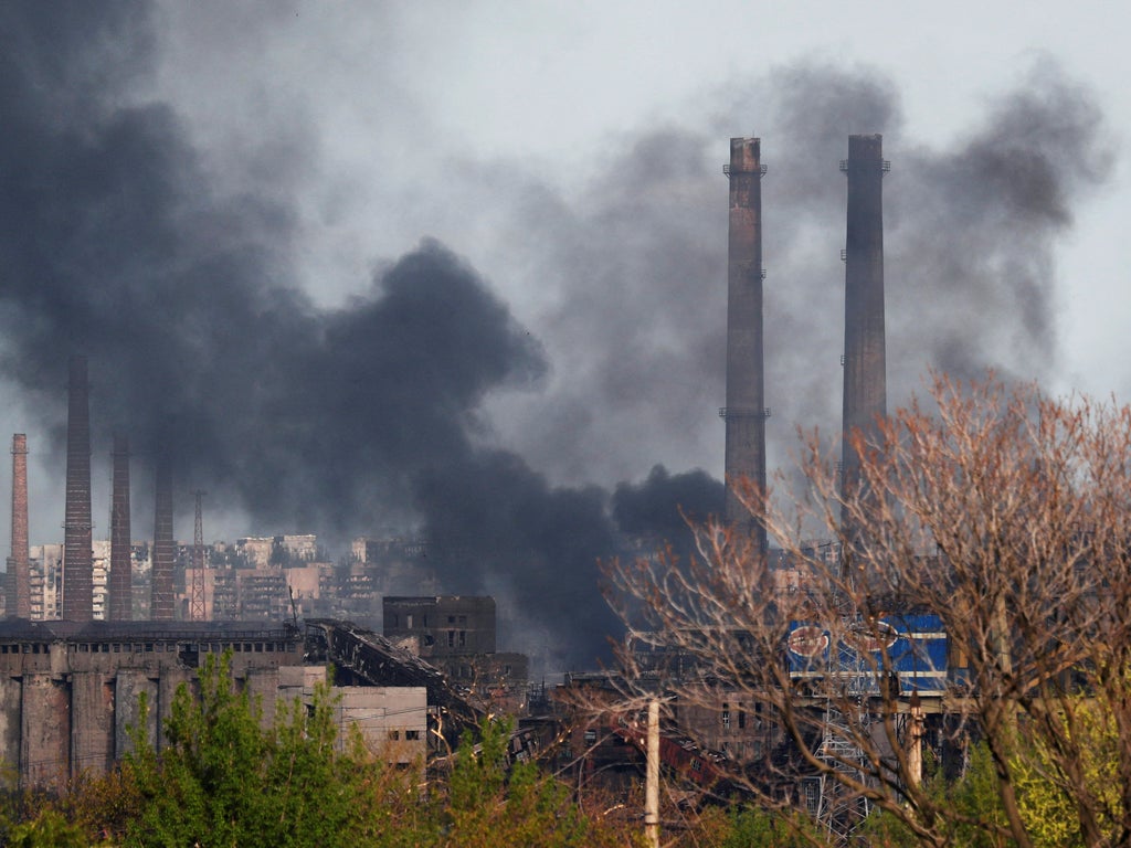 Russia resumes strikes on Mariupol steel plant as evacuated civilians describe ‘hell’