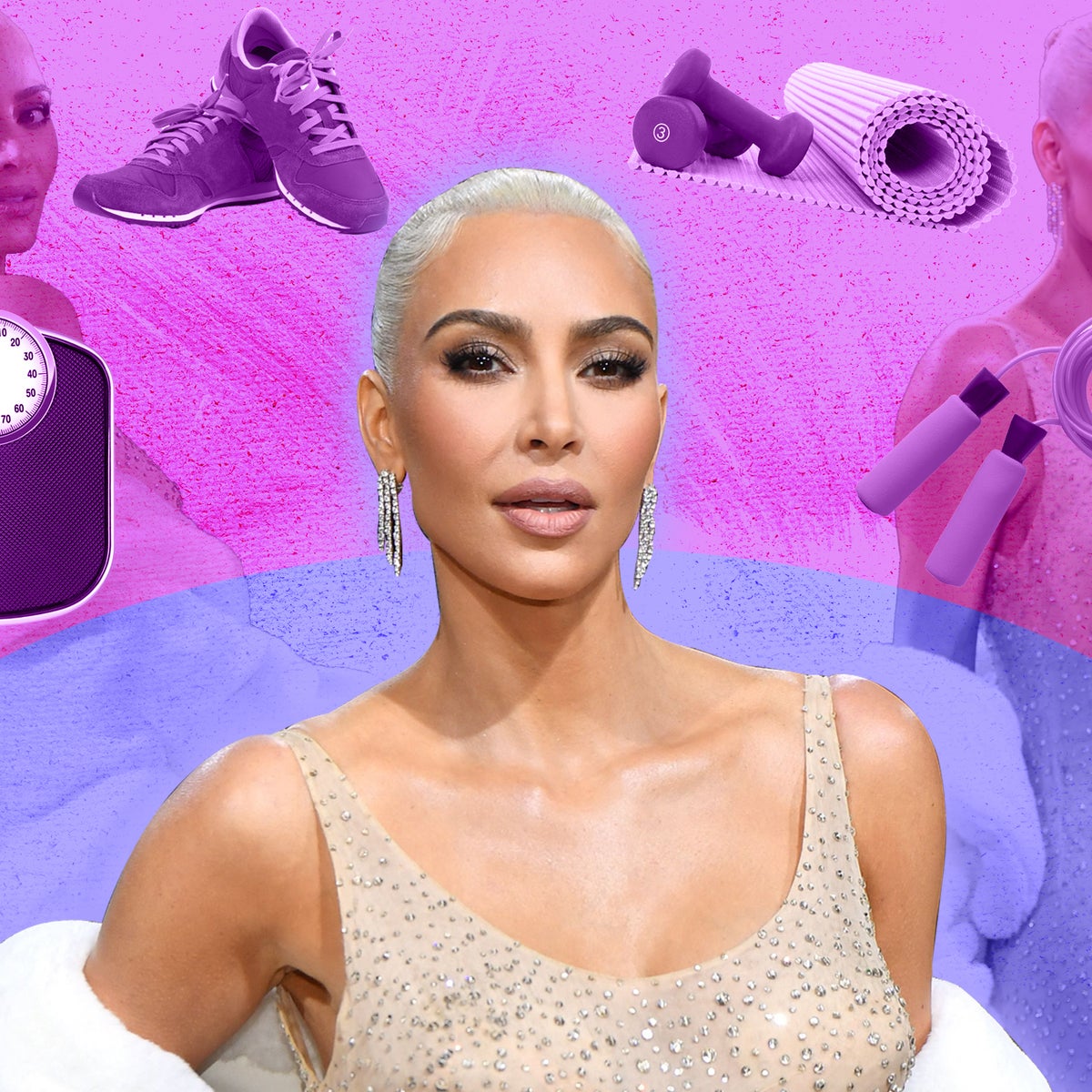 kim kardashian purple dress arrived in Paris and turned heads in a glam lilac gown while attending Victoria Beckham's Paris Fashion Week show today. We've got more pics over at JustJared.com! #KimKardashian Photos: Backgrid Kim Kardashian Poses in Her