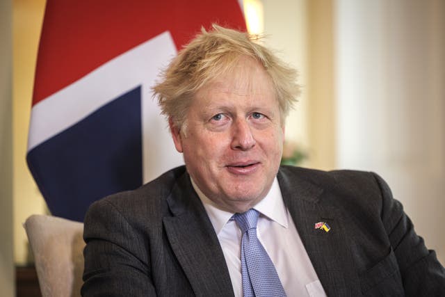 Boris Johnson has confirmed the UK will send support worth £300 million to Ukraine as he addressed the country’s parliament (PA)