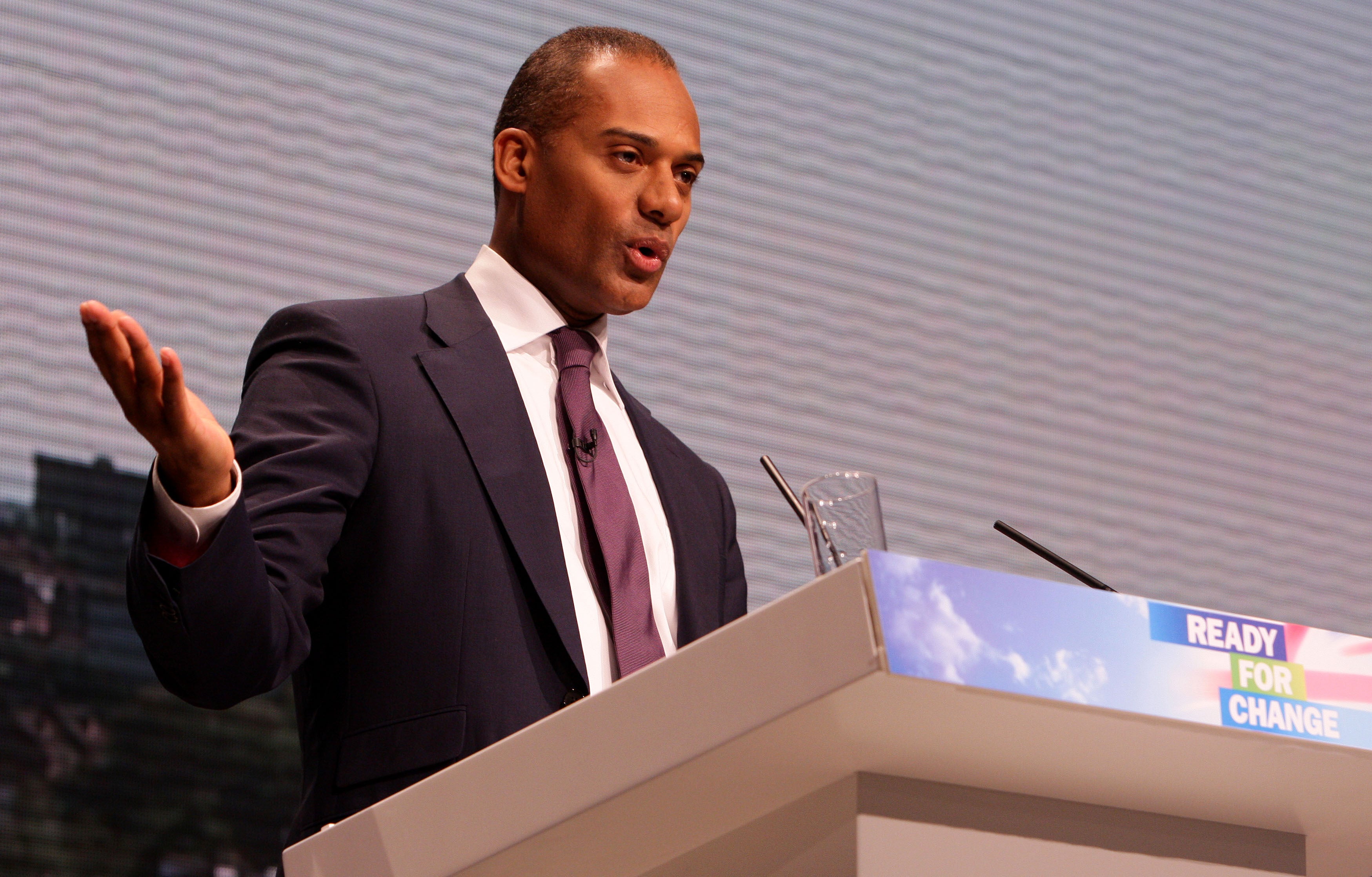 Adam Afriyie at a Conservative Party conference