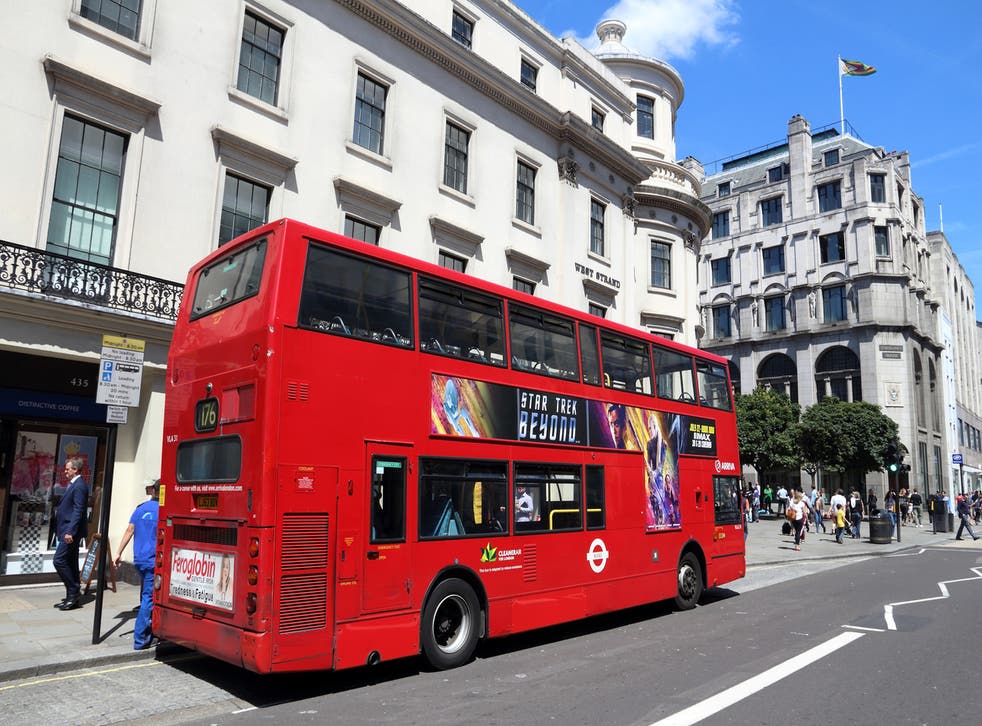<p>A London bus</p>