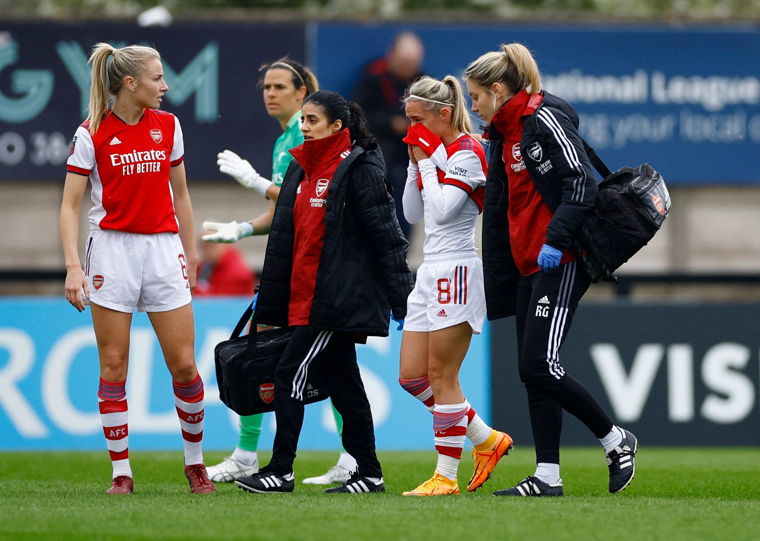 Jordan Nobbs will miss Arsenal’s last two games of the season