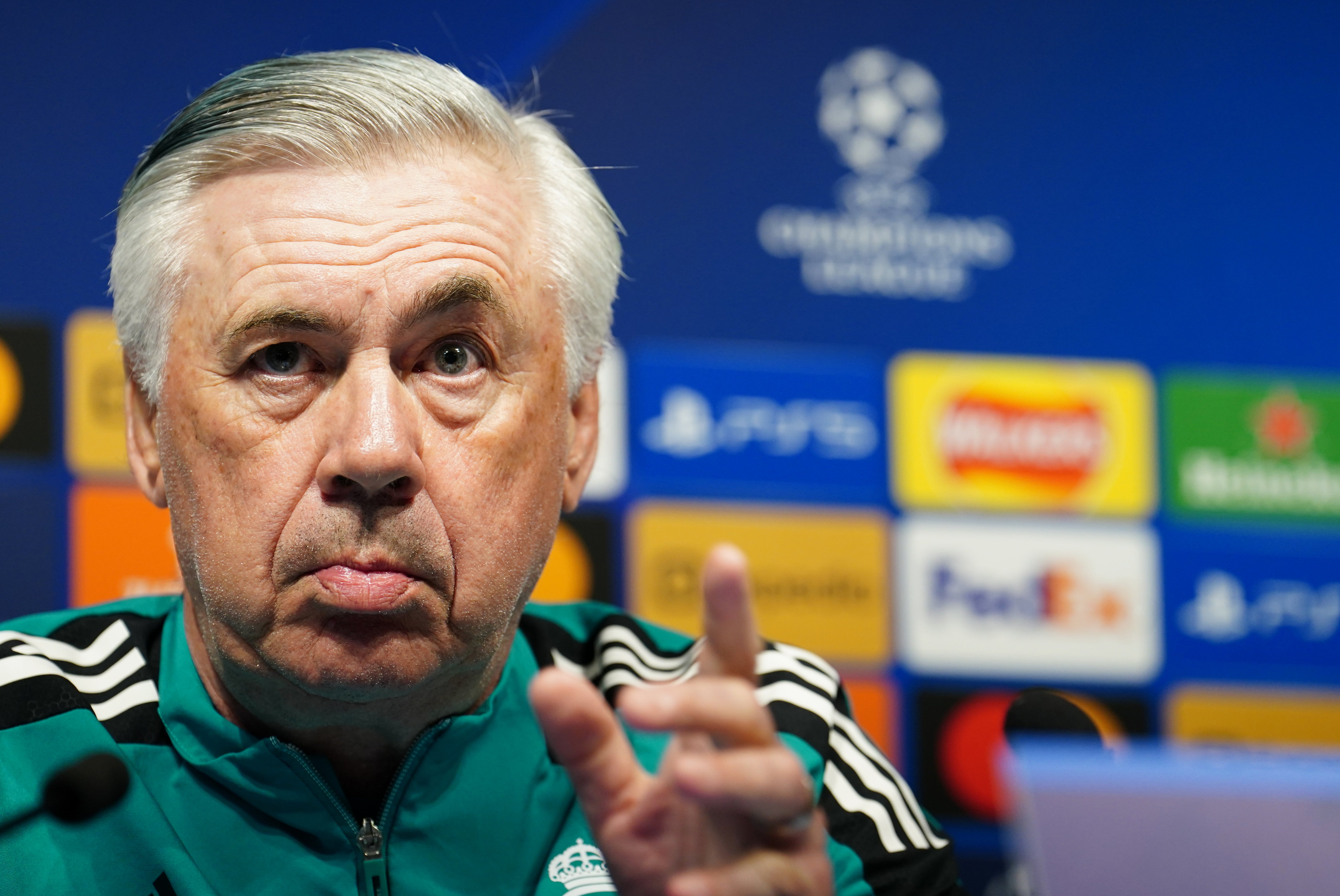 Carlo Ancelotti is confident Real Madrid can turn around their Champions League semi-final against Manchester City (Martin Rickett/PA)