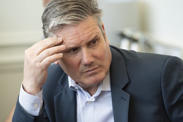 Sir Keir Starmer said he would take action against MPs challenging the Labour Party’s Nato support (Doug Peters/PA)