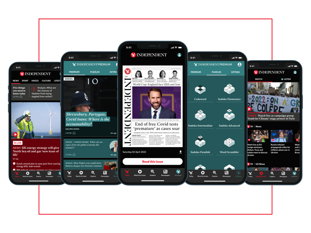 The Independent offers readers a fresh way to stay informed with our new feature-filled app
